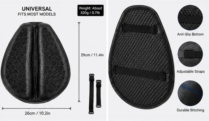 Motorcycle Gel Seat Cushion