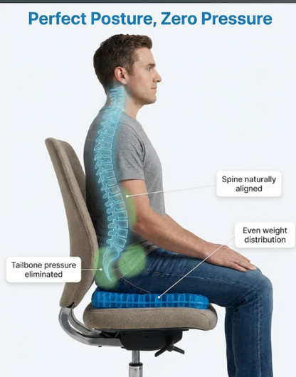 ComfortHex- Breathable Honeycomb Design Absorbs Pressure Points For Animals and Human Also For Office Chair, Home Car Seat,Wheelchair