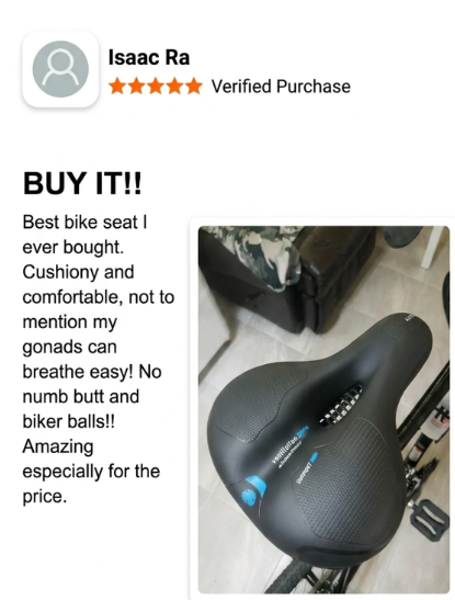 ComfortHex Bike Seat