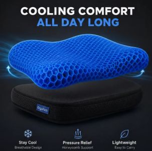 ComfortHex- Breathable Honeycomb Design Absorbs Pressure Points For Animals and Human Also For Office Chair, Home Car Seat,Wheelchair